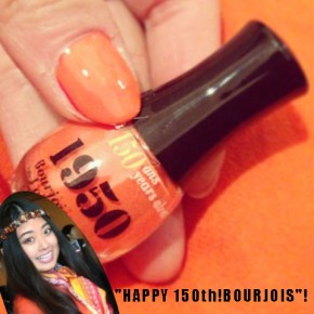 “HAPPY 150th!BOURJOIS”!