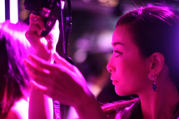 Pink night at YSL Beauty salon15