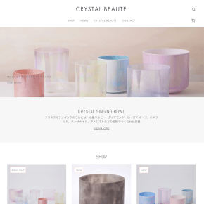 CRYSTAL BEAUTÉ : New EC Web&nbsp;site!
